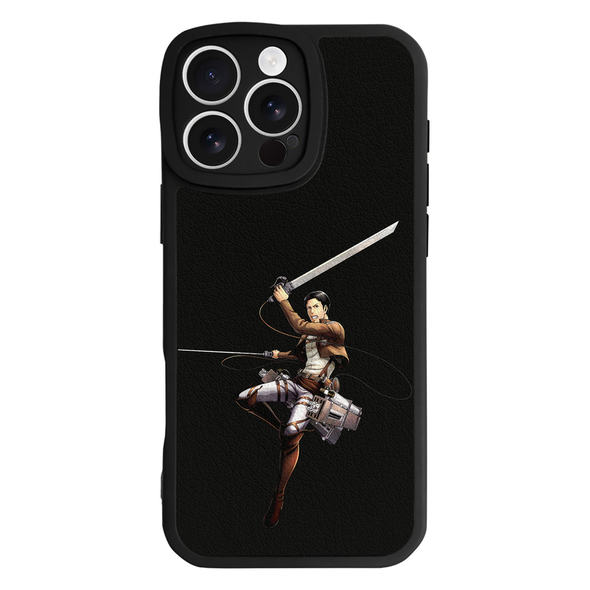 （画像用） 進撃の巨人 Attack on Titan 【iPhone 16シリーズ対応】シリコンスマホケース（レザー調） 材質：シリコン